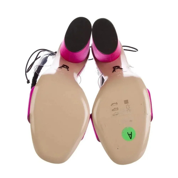 New Paul Andrew Estes Pink Sandals Size 9 - Picture 2 of 10